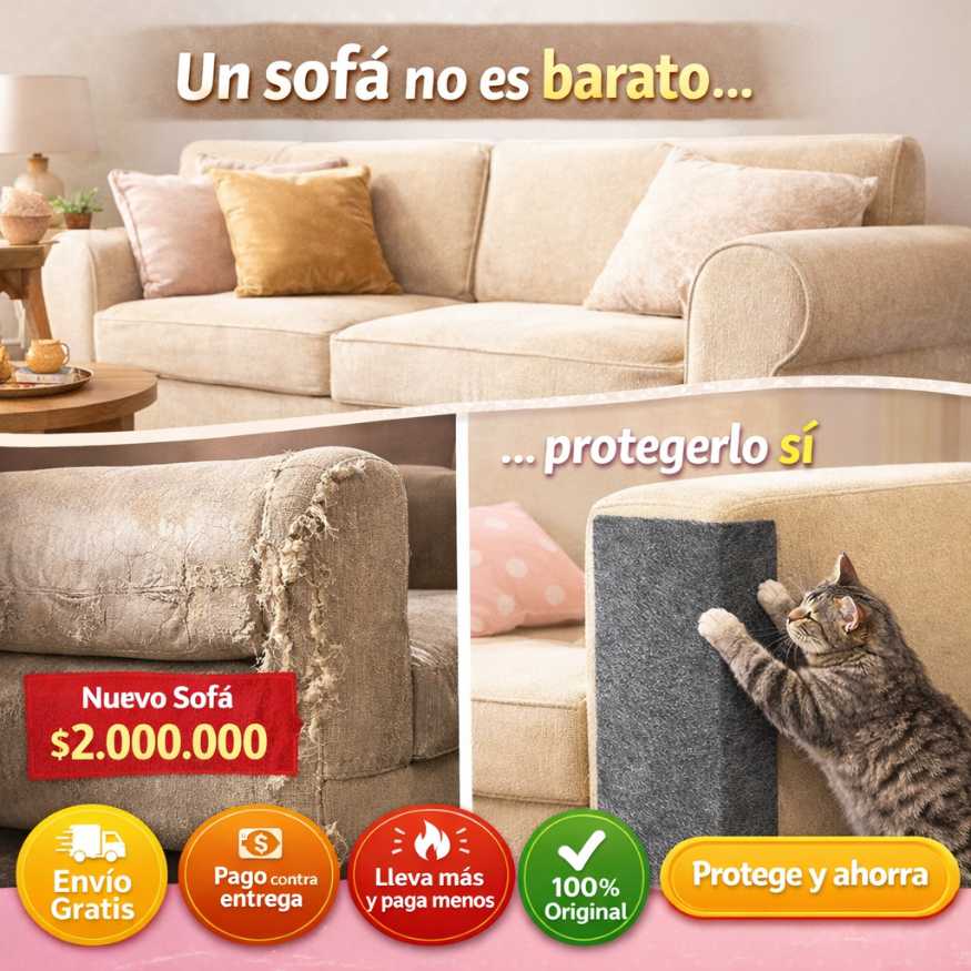 Rascador adhesivo para gatos - Protege tus muebles