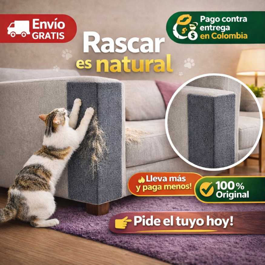 Rascador adhesivo para gatos - Protege tus muebles