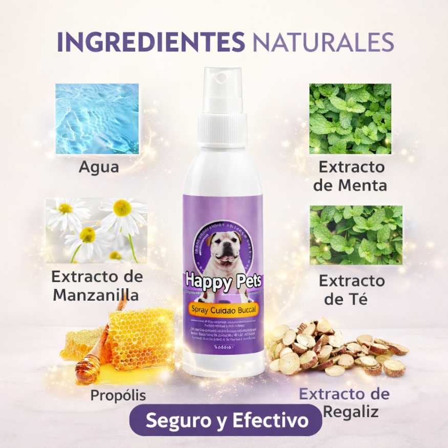 Happy Pets™ - Spray Oral Para Mascotas