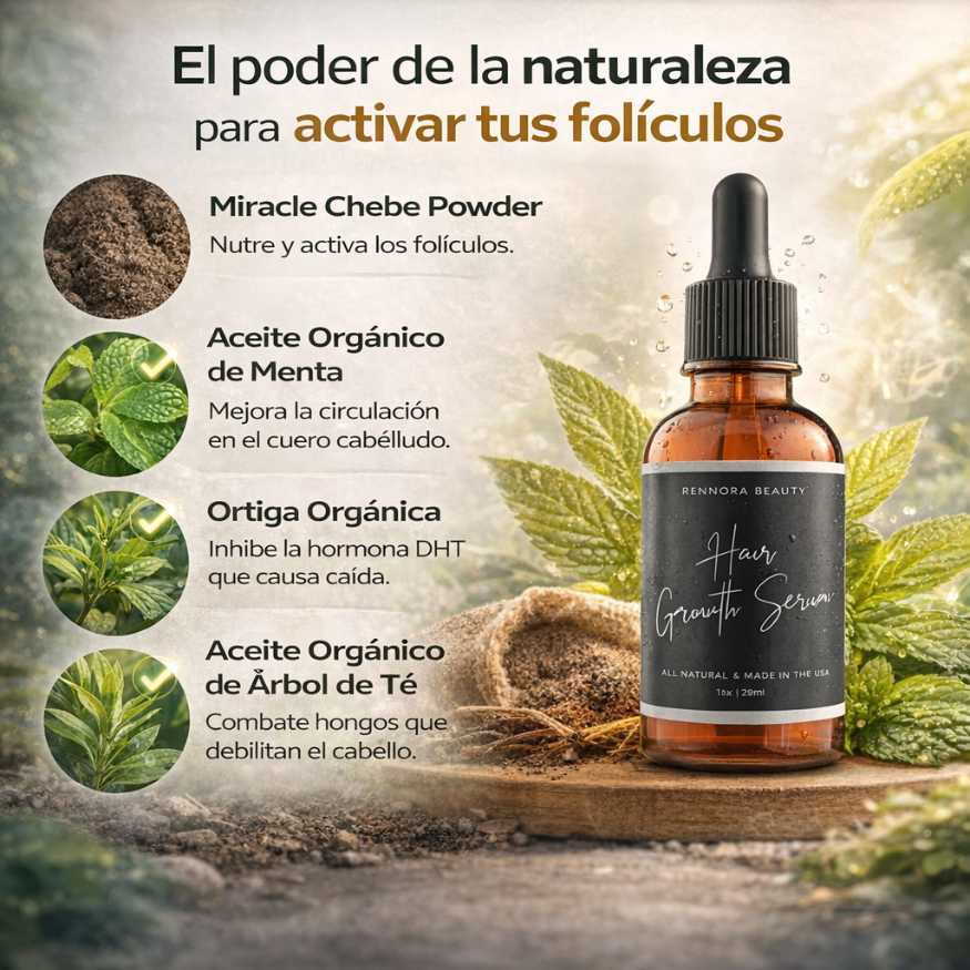 RENNORA SERUM™ – Di Adiós a la Caída del Cabello